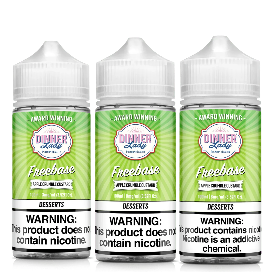 Dinner Lady Apple Crumble Custard Vape Juice 100ml (Sale)