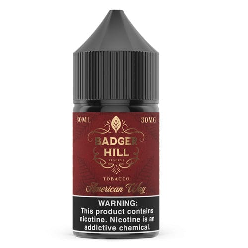 Badger Hill Reserve Juice Badger Hill Reserve American Way 30ml Nic Salt Vape Juice