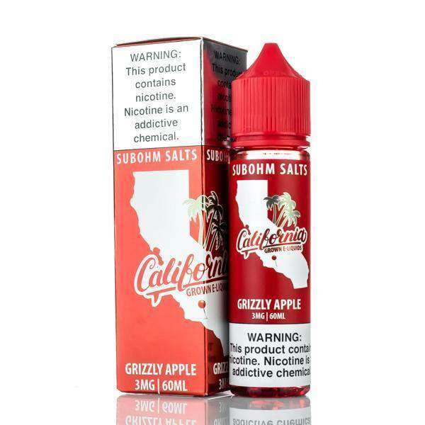 California Grown E-Liquids Juice California Grown Grizzly Apple ICE 60ml Vape Juice