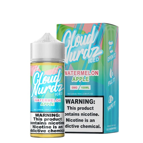 Cloud Nurdz Juice Cloud Nurdz Watermelon Apple ICED 100ml Vape Juice