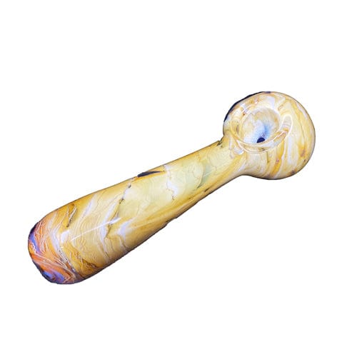 Himalayan Creation Alternatives Handmade Glass Hand Pipe w/ Marbled Glass Work