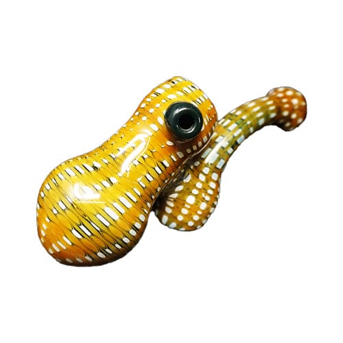 Himalayan Creation Alternatives Heady Handmade Glass Bubbler w/ "Octopus" Accents