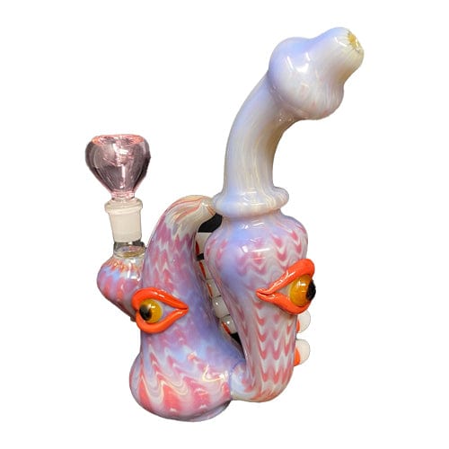 Himalayan Creation Alternatives Heady Handmade Spike & Eyes Glass Bong
