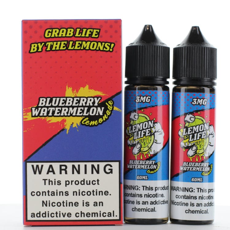 Lemon Life Juice Lemon Life Twin Pack Blueberry Watermelon Lemonade 2x 60ml Vape Juice
