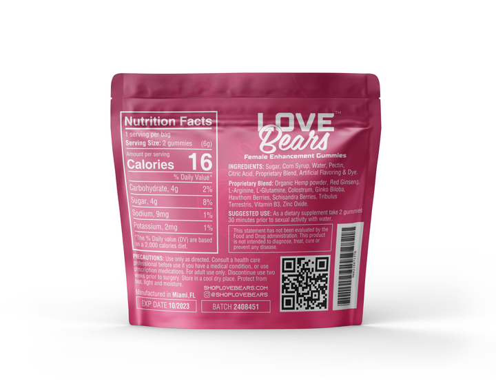 Love Bears Sexual Enhancement Love Bears Sexual Enhancement Gummies (2x Pack)