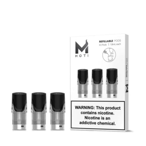 MOTI Vape Pods 3 pk Moti Replacement Refillable Pods 1.8ml (3pcs/pack)