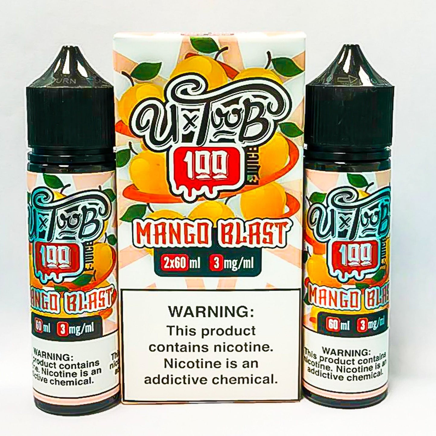 U TooB 100 Juice U TooB 100 Mango Blast 2x 60ml (120ml) Vape Juice