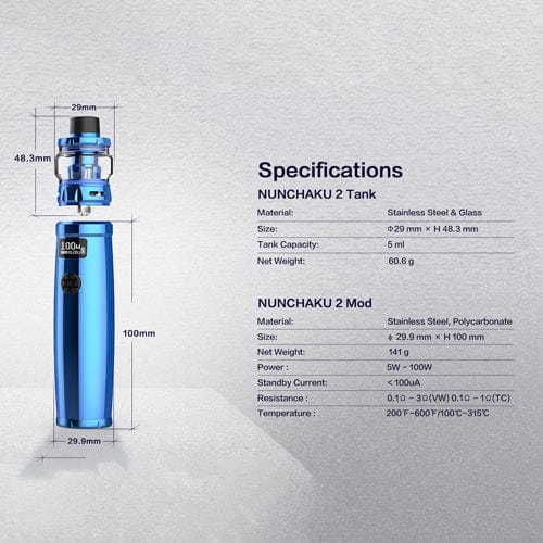 Uwell Kits Uwell Nunchaku 2 100W Kit