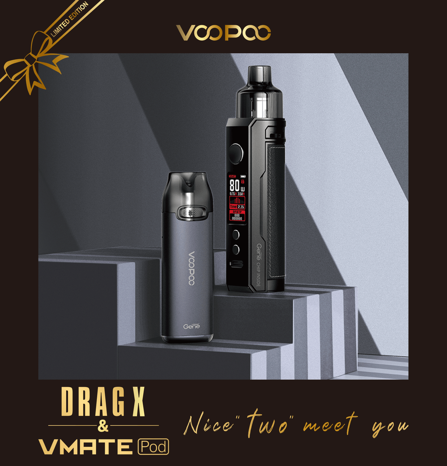 VOOPOO Kits Galaxy Blue Limited Edition Drag X & VMATE Pod Box Set - VOOPOO