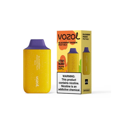 VOZOL Disposable Vape Blackberry Passion Fruit Milk VOZOL Star 6000 Disposable Vape (5%, 6000 Puffs)