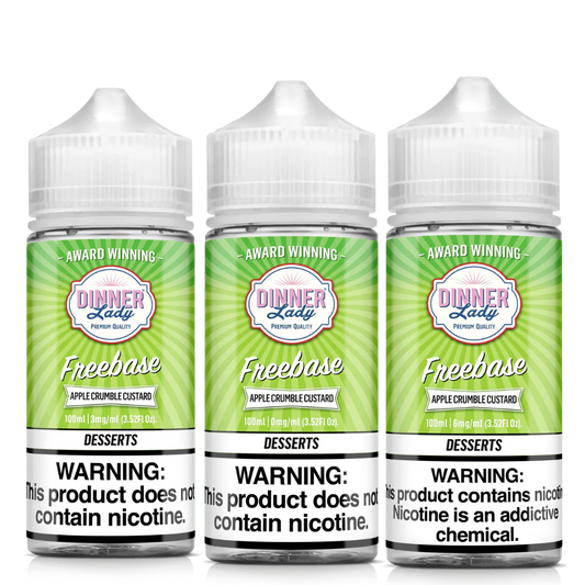 Dinner Lady Apple Crumble Custard Vape Juice 100ml (Sale)