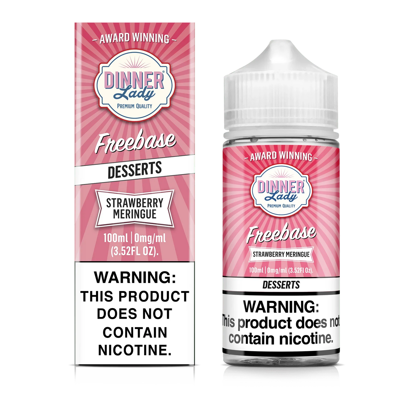 Dinner Lady Strawberry Meringue 100ml (Sale)