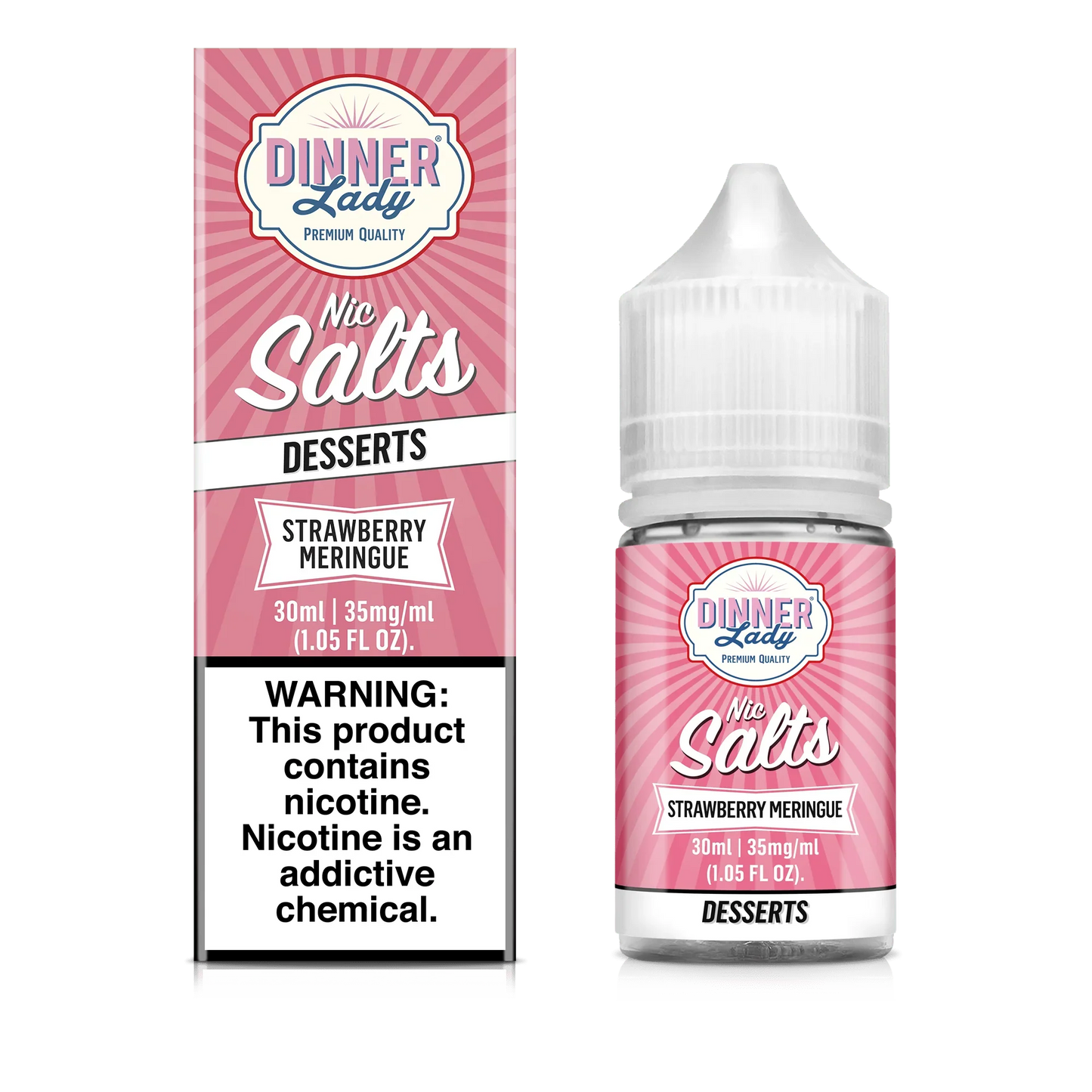 Dinner Lady Salts Strawberry Meringue 30ml (Sale)