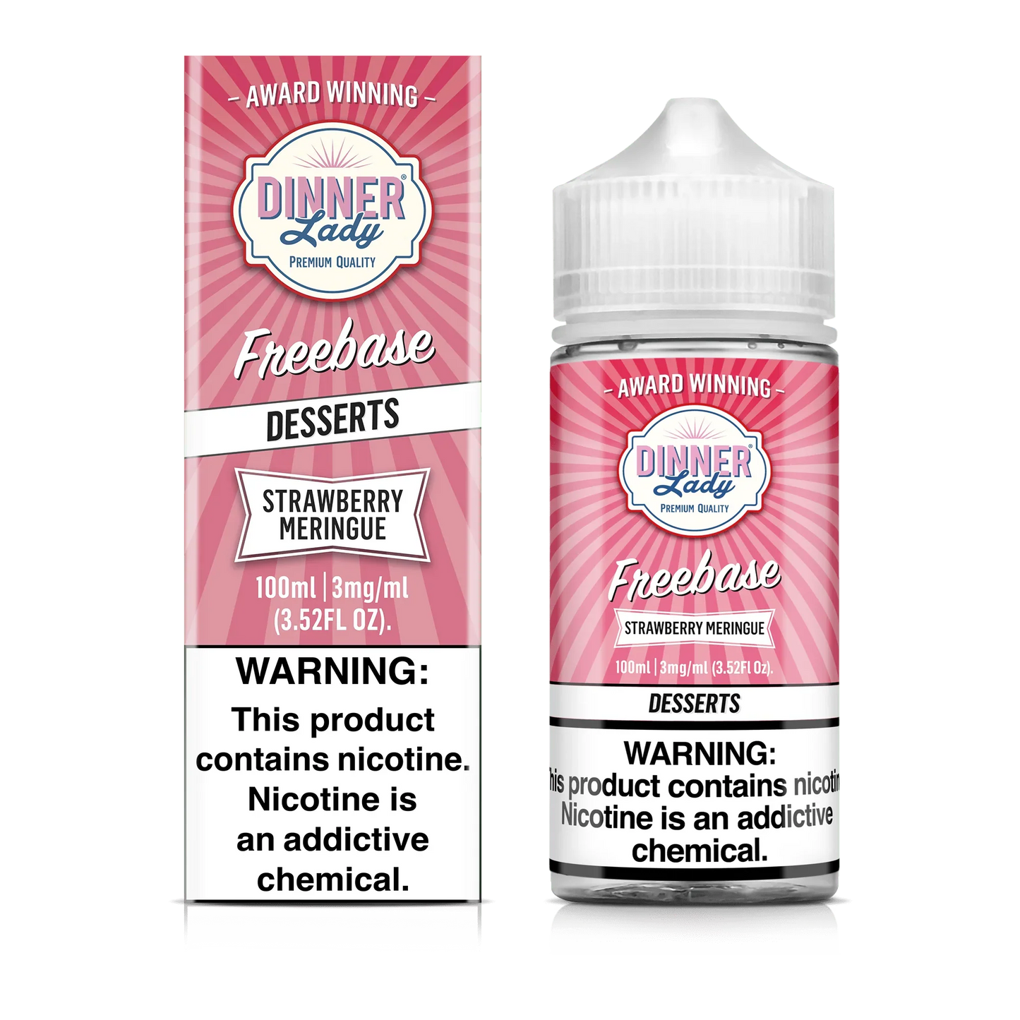 Dinner Lady Strawberry Meringue 100ml (Sale)
