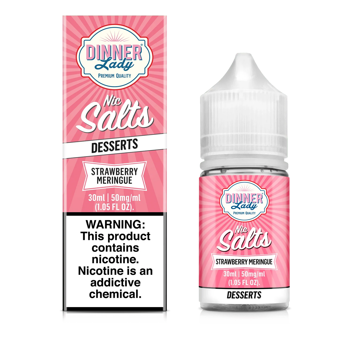Dinner Lady Salts Strawberry Meringue 30ml (Sale)