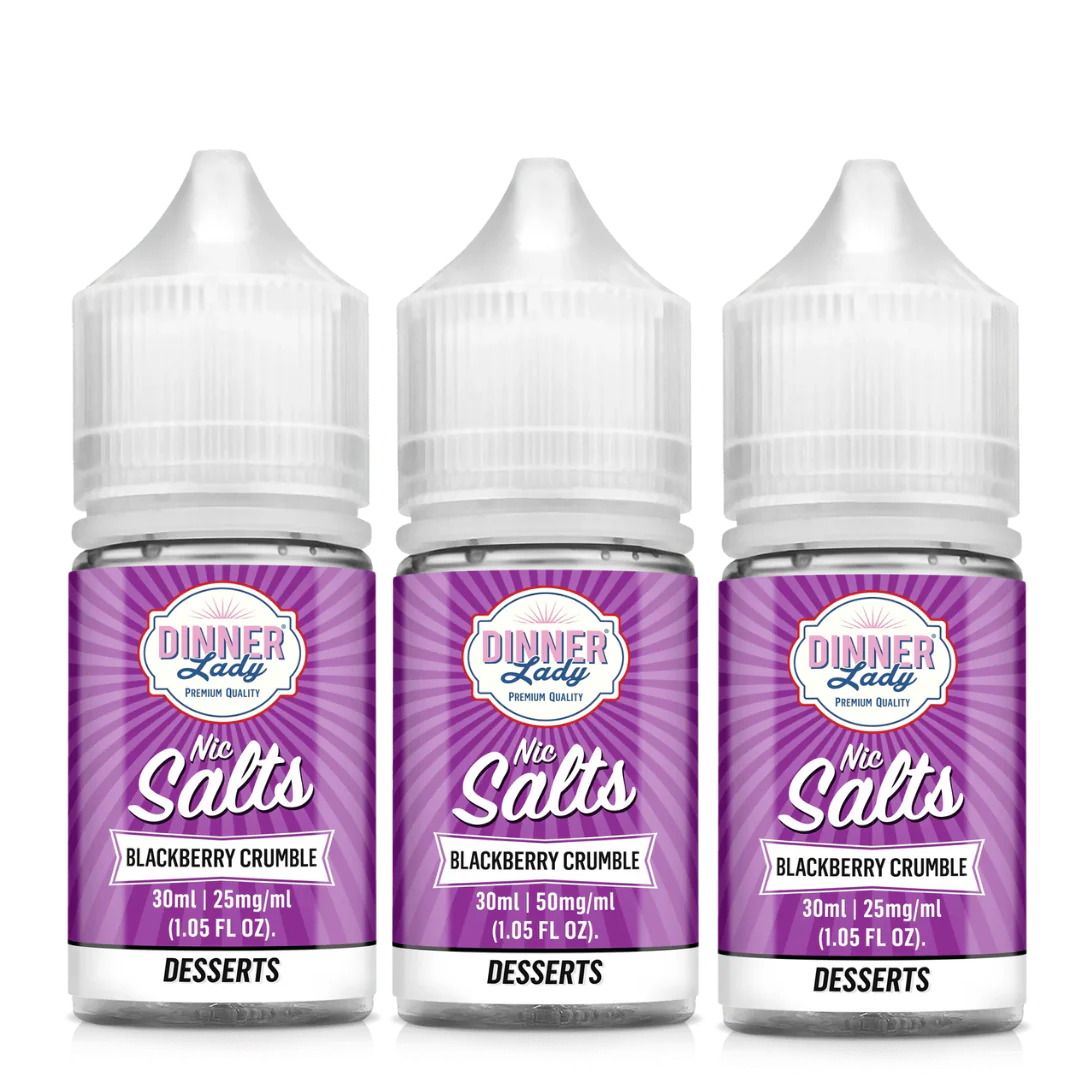 Dinner Lady Nic Salt Blackberry Crumble Vape Juice 30ml (Sale)