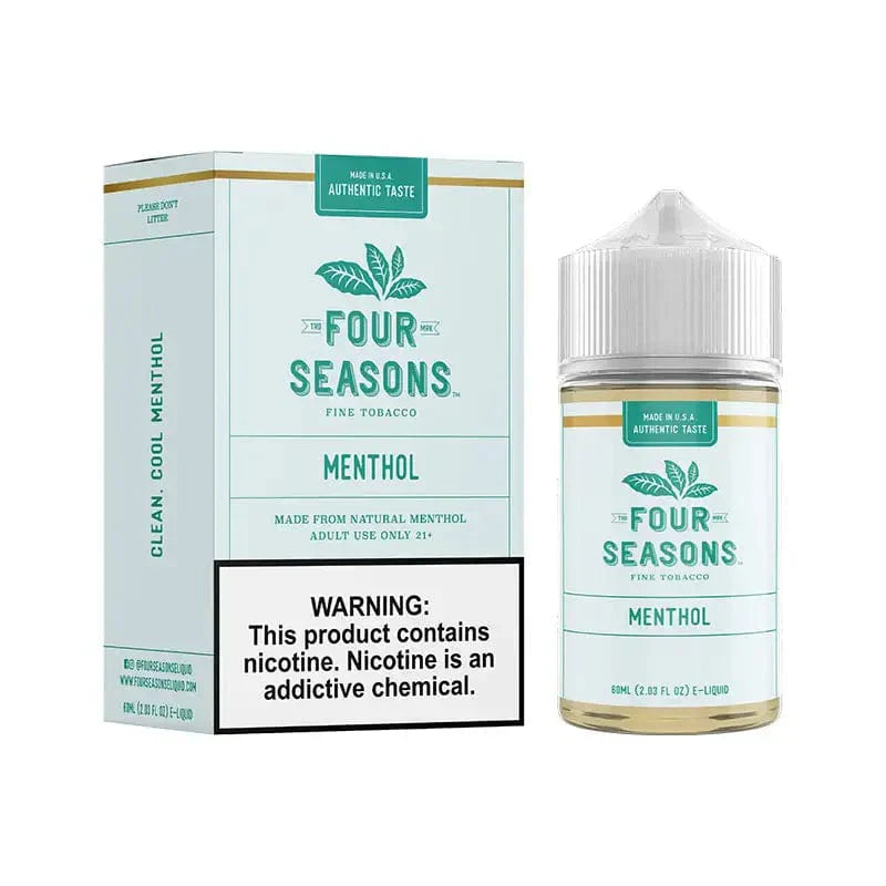 Four Seasons E-Liquids Menthol Tobacco 30ml Nic Salt Vape Juice