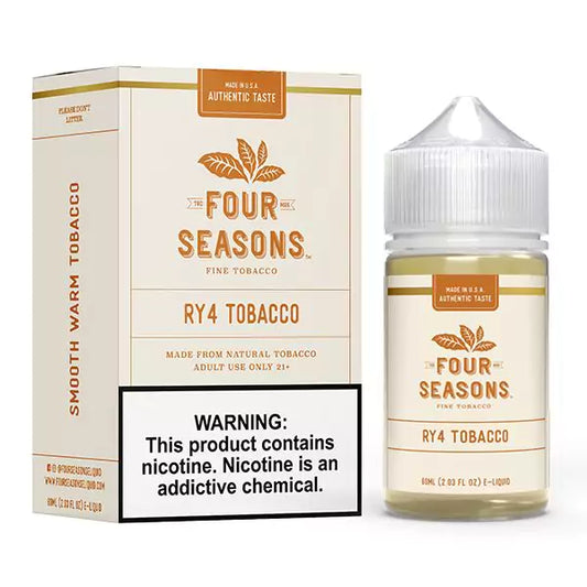Four Seasons E-Liquids RY4 Tobacco 60ml Nic Salt Vape Juice