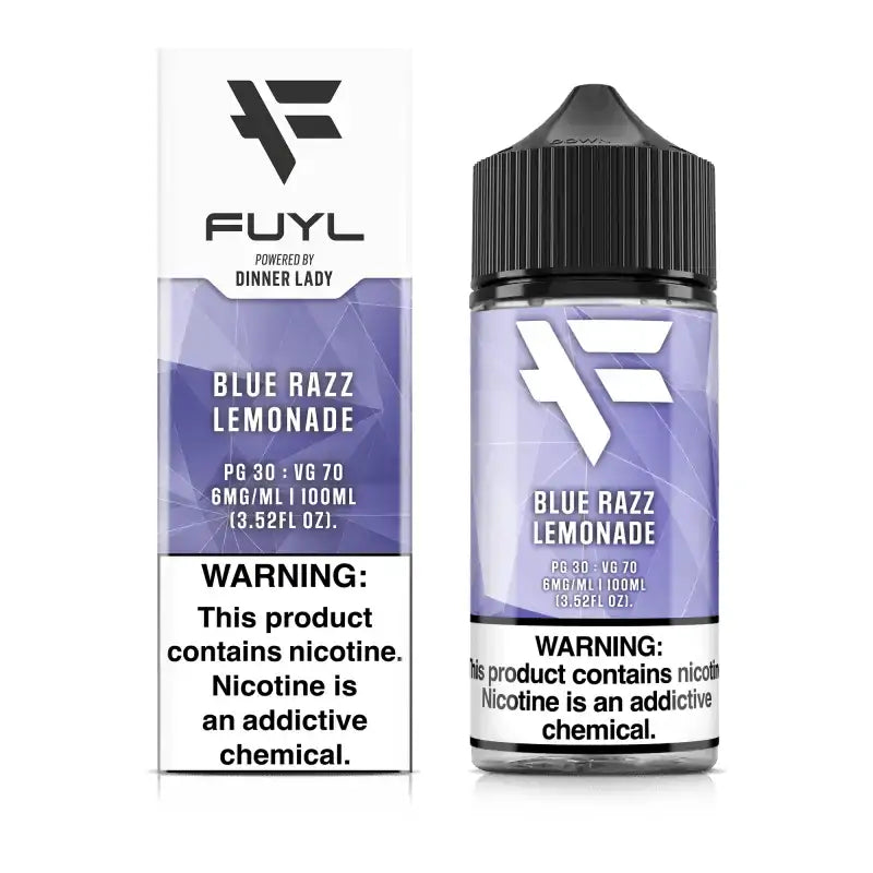 Dinner Lady FUYL Vape Juice Blue Razz Lemonade 100ml (Sale)