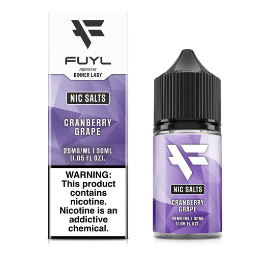 Dinner Lady FUYL Nic Salt Vape Juice Cranberry Grape 30ml (Sale)