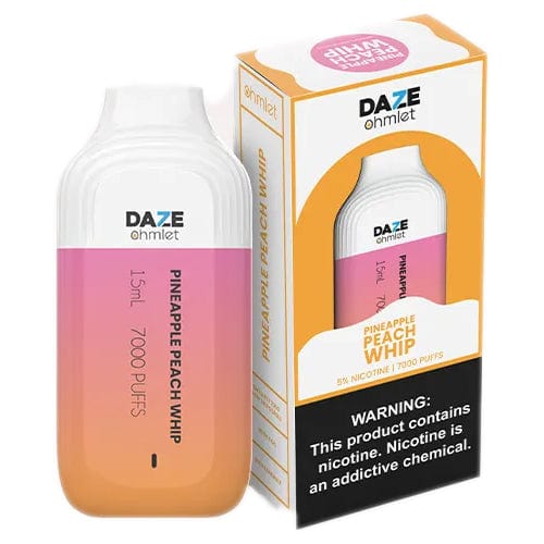 7 Daze Disposable Vape Pineapple Peach Whip 7 Daze Ohmlet Disposable Vape (5%, 7000 Puffs)
