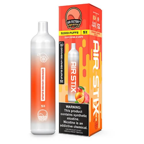 Air Factory Disposable Vape Orange Mango Guava Air Factory Air Stix 3000 8ml TF Disposable Vape