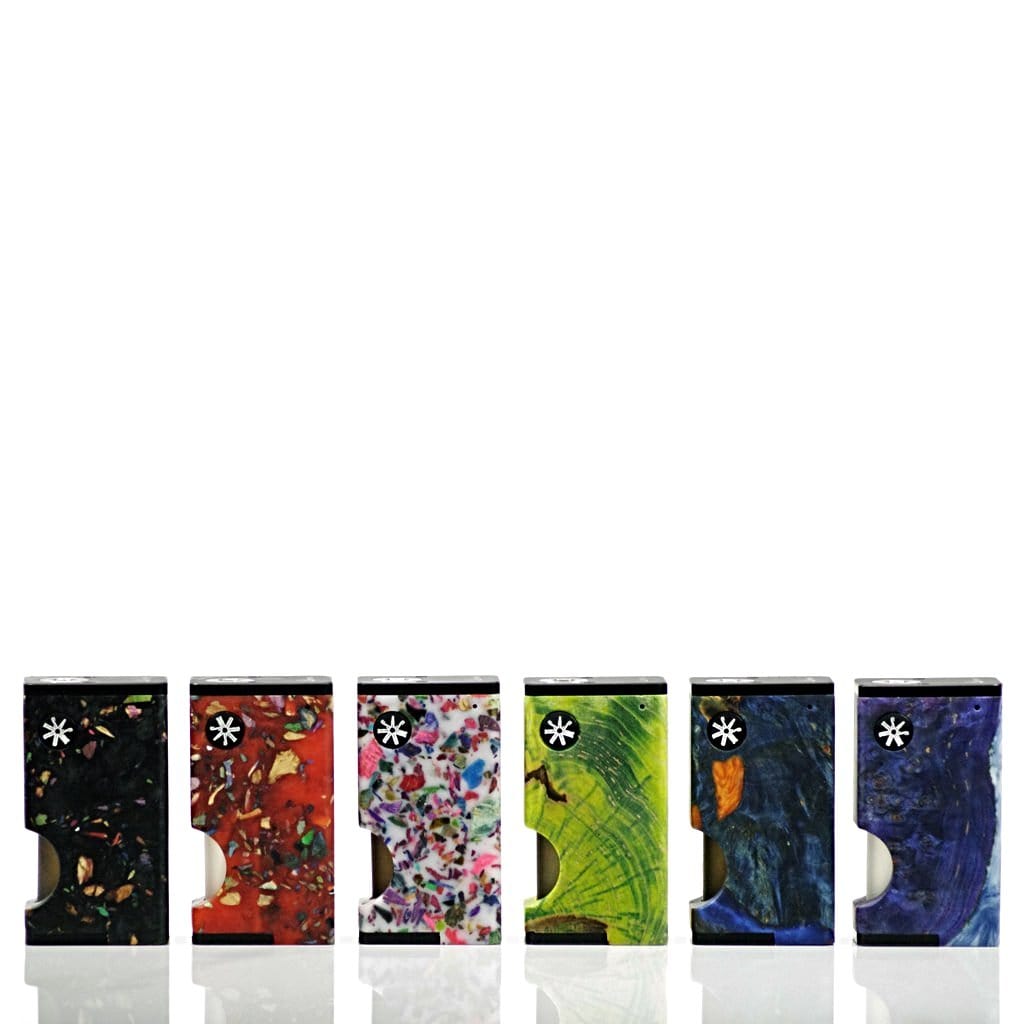 Ultroner and Asmodus Luna BF Squonk Box Mod Color Option in Stab Wood and Resin