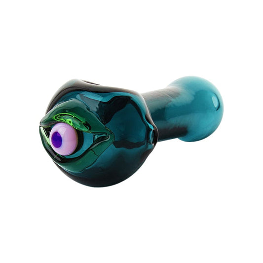 Bjorn Jorgøn Glassworks Alternatives Bjorn Jorgøn Blue 3D Eyeball Hand Pipe