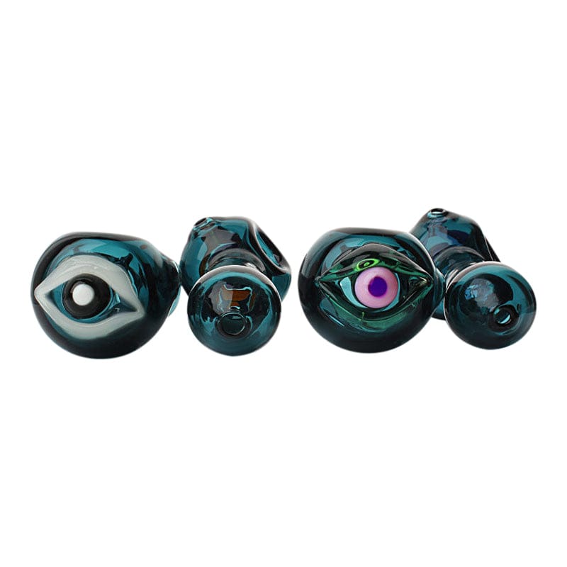 Bjorn Jorgøn Glassworks Alternatives Bjorn Jorgøn Blue 3D Eyeball Hand Pipe