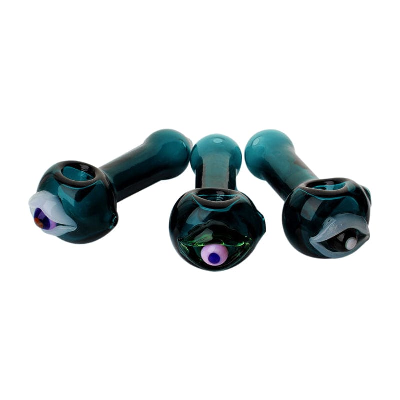Bjorn Jorgøn Glassworks Alternatives Bjorn Jorgøn Blue 3D Eyeball Hand Pipe