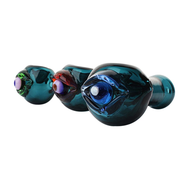 Bjorn Jorgøn Glassworks Alternatives Bjorn Jorgøn Blue 3D Eyeball Hand Pipe