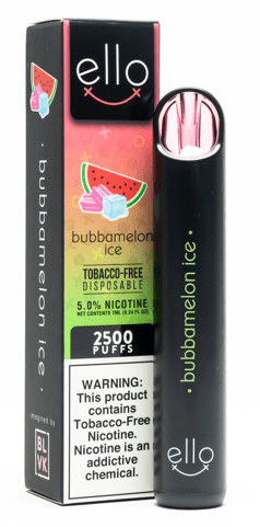 BLVK Unicorn Disposable Vape Bubamelon Ice BLVK ello TF Disposable