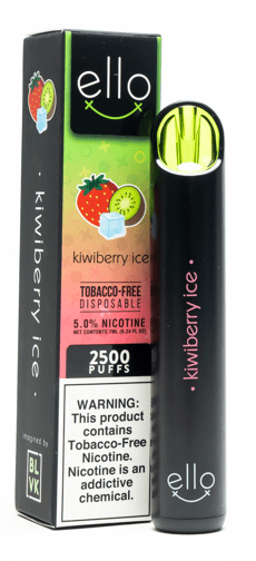 BLVK Unicorn Disposable Vape Kiwiberry Ice BLVK ello TF Disposable