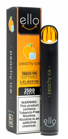 BLVK Unicorn Disposable Vape Peachy Ice BLVK ello TF Disposable