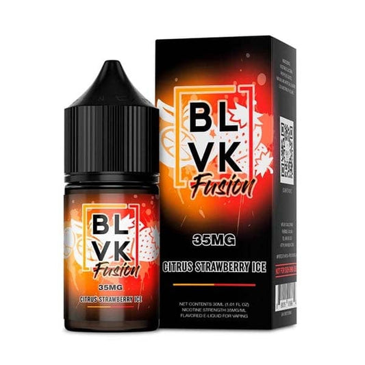 BLVK Unicorn Juice BLVK Fusion Salts Citrus Strawberry Ice 30ml Nic Salt Vape Juice