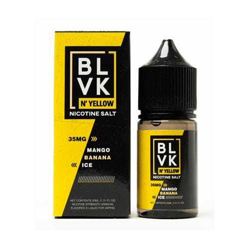 BLVK Unicorn Juice BLVK N'Yellow Salts Mango Banana Ice 30ml Nic Salt Vape Juice