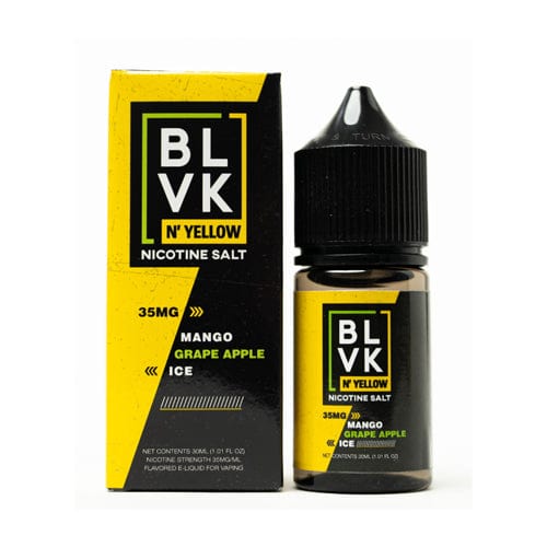 BLVK Unicorn Juice BLVK N'Yellow Salts Mango Grape Apple Ice 30ml Nic Salt Vape Juice