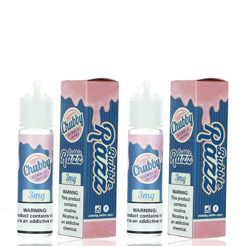 Chubby Bubble Vapes Juice Chubby Bubble Vapes Bubble Razz 2x 60ml Vape Juice