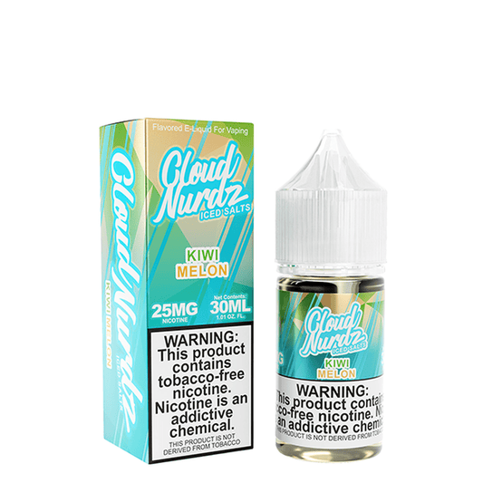 Cloud Nurdz Juice Cloud Nurdz Kiwi Melon Iced 30ml Nic Salt Vape Juice