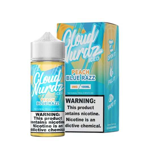 Cloud Nurdz Juice Cloud Nurdz Peach Blue Razz ICED 100ml Vape Juice