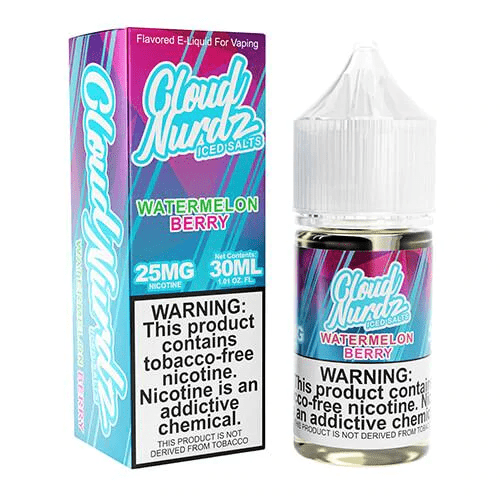 Cloud Nurdz Juice Cloud Nurdz Watermelon Berry Iced 30ml Nic Salt Vape Juice