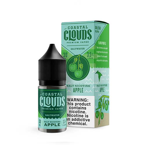 Coastal Clouds Juice Coastal Clouds Saltwater Apple 30ml Nic Salt Vape Juice