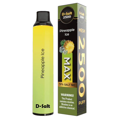 D-Salt Disposable Vape Pineapple Ice D-Salt 2500 Puff Disposable Vape
