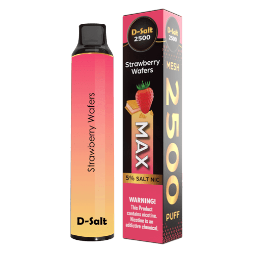 D-Salt Disposable Vape Strawberry Wafer D-Salt 2500 Puff Disposable Vape