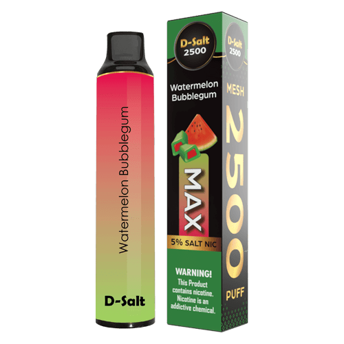 D-Salt Disposable Vape Watermelon Bubblegum D-Salt 2500 Puff Disposable Vape