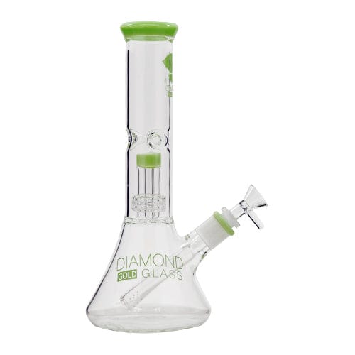Diamond Glass Alternatives Diamond Glass 11" Beaker Bong w/ Mansion Showerhead