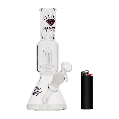 Diamond Glass Alternatives Diamond Glass 7" Beaker Bong w/ UFO Perc