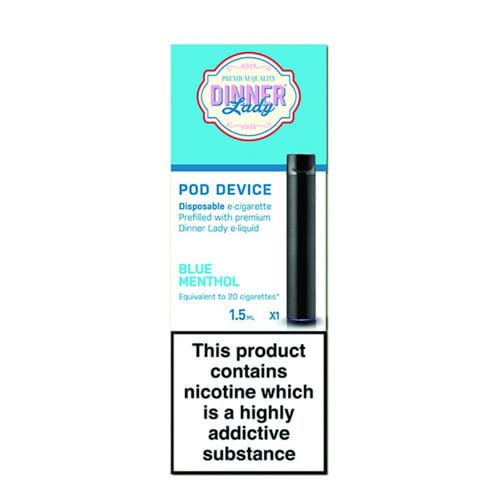 Dinner Lady Disposable Vape Blue Menthol 20MG Dinner Lady Disposable Vape