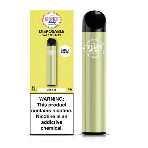 Dinner Lady Disposable Vape Citrus Ice 30mg Dinner Lady Vape Max Disposable Vape