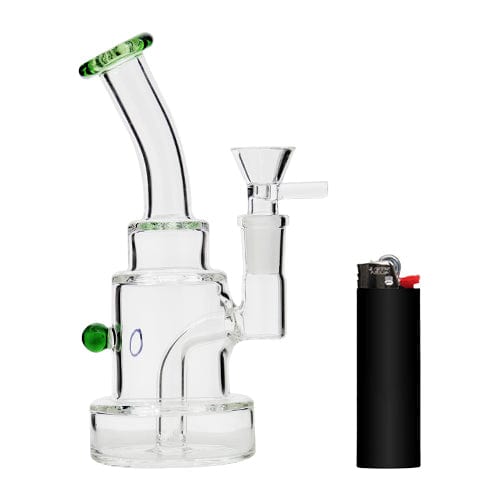 Eightvape Alternatives 6" Glass Bong w/ Green Accent Color